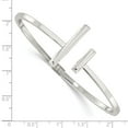 thumbnail image 2 of 2.5mm 925 Sterling Silver Polished Bars Hinged Cuff Bangel Bracelet Cuff Bracelet for Women, 2 of 2