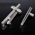 thumbnail image 4 of Door Pivot Hinge, 2pcs 360 Degree Rotation Hidden Door Shaft Pivot Hinges(130 X 25 Mm), 4 of 4