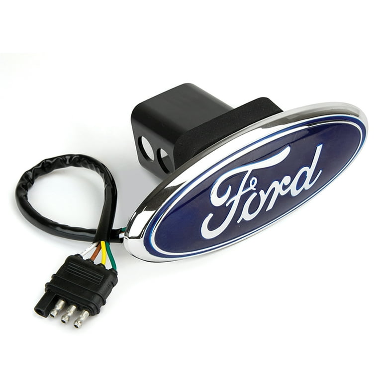 Reese 86065 Red LED Light Up Ford Logo Hitch Cover for 1.25 and 2 