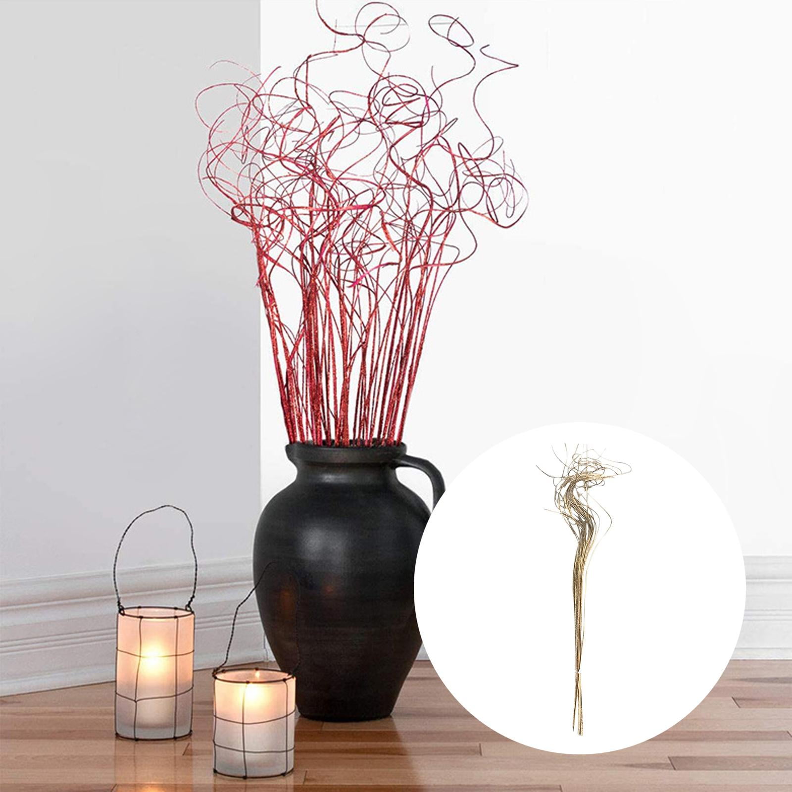 30x Curly Bamboo Branches Vase Filler Flower Bouquet for Indoor Outdoor