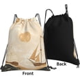 thumbnail image 2 of Drawstring Bags for Men Women, Lightweight Sport Gym Backpack for Sports Yoga Travel, 14x16 Inch, 2 of 5