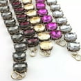 thumbnail image 4 of Christmas Gift Bracelets Bangles Glass Crystal Oval Shaped Statement Bracelet, 4 of 9