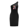 thumbnail image 1 of Vestido de mujer con hombros descubiertos, minivestido sin mangas para verano, adolescente, para uso diario, trabajo XL, 1 of 7