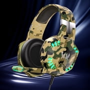 Gaming Headset for PS5/PS4/PC/Mac/Switch/Xbox,Wired Gaming Headphones with Noise-Canceling Mic,7.1 Surround Sound,RGB Lights