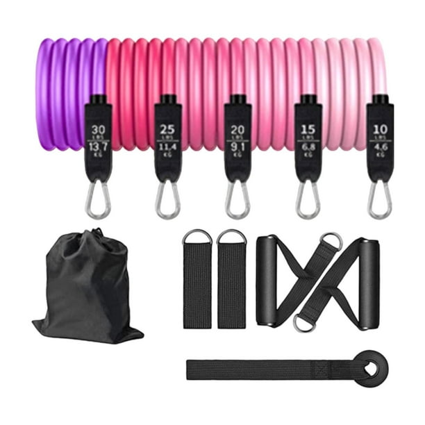Set de bandas elásticas portátiles con correas para tobillos, perfecto para pilates y ejercicios de estiramiento