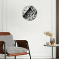 thumbnail image 2 of 12 Inch Wall Clock Battery Operated Silent Clock Decorative for Office, Kitchen, Outdoor, Living Room，Dark Grey Cat Hide Cute Kitten Kitty Animal Beautiful, 2 of 4