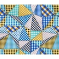 thumbnail image 5 of oneOone Cotton Flex Medium Blue Fabric Check Patchwork Sewing Craft Projects Fabric Prints By Yard 40 Inch Wide, 5 of 5