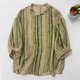 thumbnail image 1 of mfyjkho Tops Para Mujer, Camisa Informal A Rayas Para Mujer, Con Botones, Manga 3/4 Y Cuello Redondo Tops Para Mujer Xl, 1 of 4
