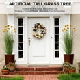 thumbnail image 4 of 2-Pack 47in/4ft Artificial Grass with Yellow Fake Flowers, Potted Faux Floor Plant, Realistic Tall Greenery for Patio Porch Living Room Garden Decor, 4 of 5
