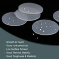 thumbnail image 4 of Uxcell 40mm OD 2mm Thick Round Silicone Rubber Solid Gasket Sheet White 8 Count, 4 of 5