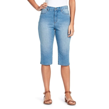 Back Pocket - Women's Amanda Skimmer Jean with Artistic Motif Back Pocket