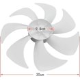 thumbnail image 2 of Electric Fan Accessories Fan Blades 7 Pieces 12 Inches Diameter 300 Mm CS30-R21/CS30-X20/X20-4-3/FS30-X52, 2 of 4