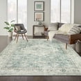 thumbnail image 4 of Lahome 8x10 Farmhouse Washable Rug Indoor, Non Slip Large Rugs for Livng Room, Soft Ultra Thin Green Bedroom Rug Throw Carpet for Nursery Office, 4 of 7