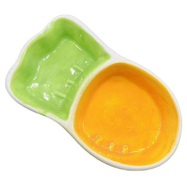 Ceramic Dog Bowls Rabbit Design Creative Pet Feeder Safe Environmental Friendly 2Pcs