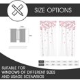 thumbnail image 5 of Pink Floral Window Curtain White Floral Flower Cherry Blossom Japanese Sakura Branches Garden Art Botanical Girls 52" W x 63" L Curtains for Bedroom Living Room 2 Panels Rod Pocket Drapes, 5 of 6