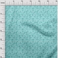 thumbnail image 2 of oneOone Rayon Aqua Blue Fabric Geometric Sewing Craft Projects Fabric Prints By Yard 56 Inch Wide, 2 of 5