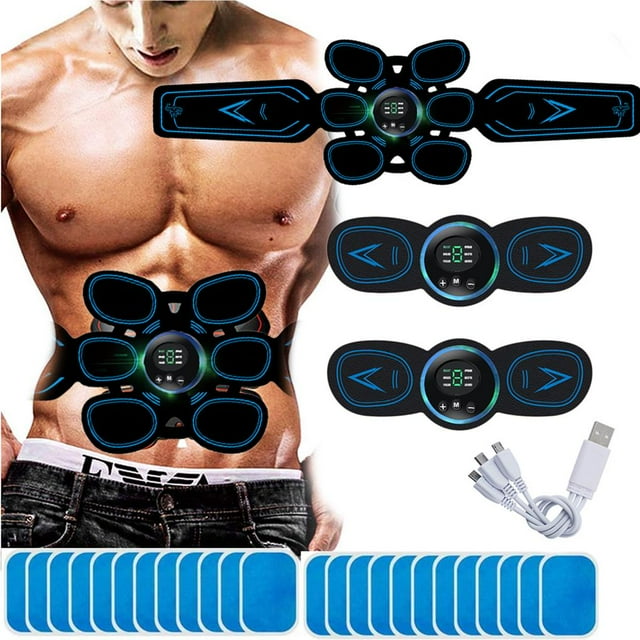 yingyy Ceinture d'Entraînement Musculaire Rechargeable par USB pour Muscle No.2