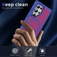 thumbnail image 4 of Decase Magnetic case for Samsung Galaxy S22 Ultra Case,Built-in Kickstand,Compatible with Mag-Safe, Dual-Layer Protection Military Grade Protective Phone Case for Samsung Galaxy S22 Ultra,Blue+Rose, 4 of 9