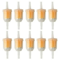 10 Pcs 1/4" 6mm/8mm Inline Fuel Filter for Small Engine Lawn Garden Mower