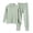 Green, variant on hotojiny 2PCS Children Thermal Set Base Layer Mock Neck Long Sleeve Top Comfy Long Pants Soft Skinny Kids Outfit(Purple,14-15 Years)