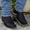 Black, variant on Coarse Heeled Men's Boots Square Headed Pattern Mid Barrel Western Cowboy Boots