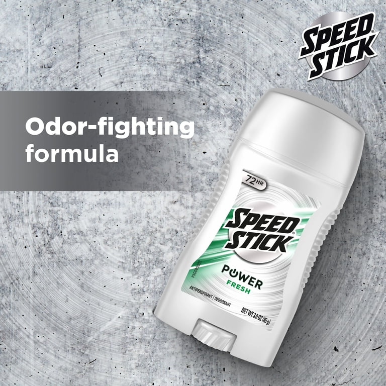 Speed Stick Power Antiperspirant Deodorant for Men, 3.0 oz Stick