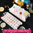 thumbnail image 6 of ​32-Cavity BPA-Free Ice Cube Tray with Leakproof Lid - Dishwasher Safe, Push-Release Design for Cocktails & Home Use, Large Capacity Freezer Organizer (2.2cm Cubes, Food Grade Plastic)​​ white, 6 of 6