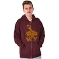 thumbnail image 5 of Wyoming Western Rodeo Rider WY Zip Up Hoodie Men's Women's Brisco Brands S, 5 of 6