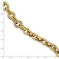 thumbnail image 3 of Real 14kt Yellow Gold Polished Fancy Link Chain Bracelet; 8 inch; Lobster (Fancy) Clasp; for Adults and Teens; for Women and Men, 3 of 3