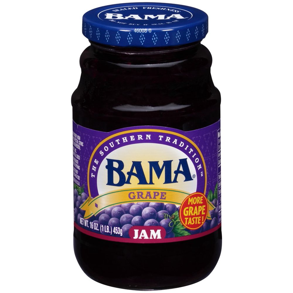 Bama Jam, Grape, 16 Oz