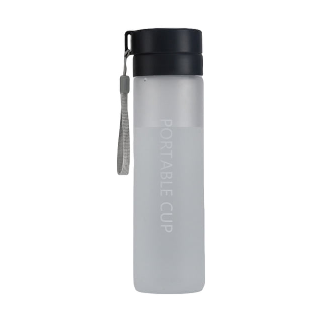 Sports Water Bottle With Tea Infuser 600 ml Plastic Tumbler Cup For Outdoor Activities Students And Couples