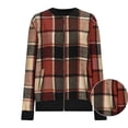 thumbnail image 5 of Shackets for Women 2026 Fashion Flannel Plaid Zip Up Jackets Casual Long Sleeve Baggy Outwear Coat Fall Clothes, 5 of 7