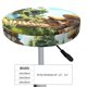 thumbnail image 4 of Disketp Cartoon Mushroom House Funda Redonda para Taburete, Funda de Cojín para Silla de Bar Suave y Elástica-12 inch, 4 of 7