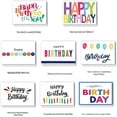 thumbnail image 3 of 100 Birthday Cards, Happy Birthday Cards Bulk with Short Message Inside, 5x7 Inch Thick Card Stock Assorted Birthday Cards with Envelopes,10 Unique Designs for Men and Women., 3 of 3