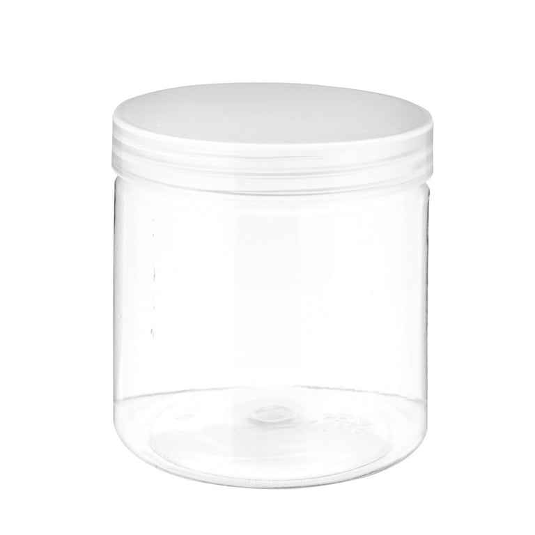 12oz Plastic Jars with Lids for Slime, Crafts, and Beauty Products