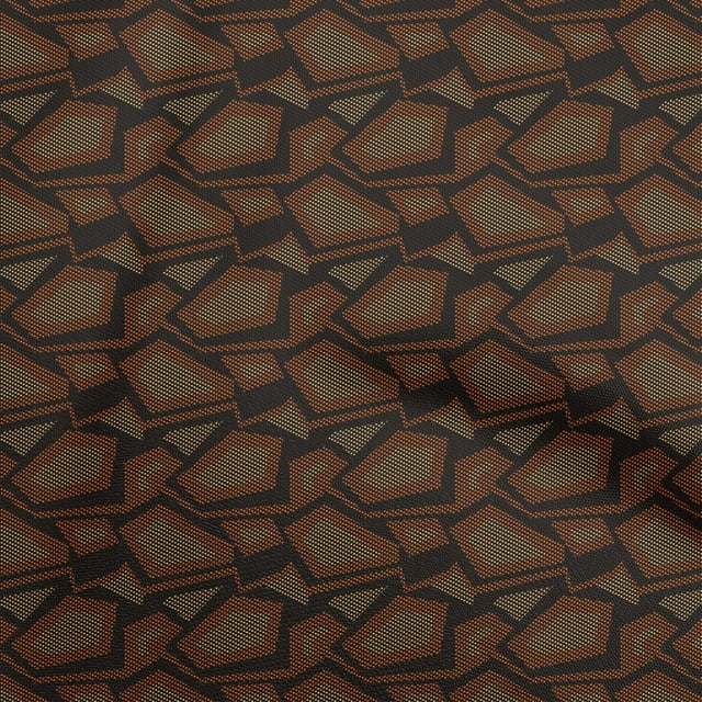 oneOone Cotton Poplin Twill Orange Fabric Abstract Craft Projects Decor Fabric Printed By The Yard 56 Inch Wide