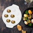 thumbnail image 2 of Ceramic Escargot Baking Dish With Dual Handles Oven Safe Snail Plate French Style Escargot Cookware For Home Restaurant For Baking Seafood Mushrooms, 2 of 2