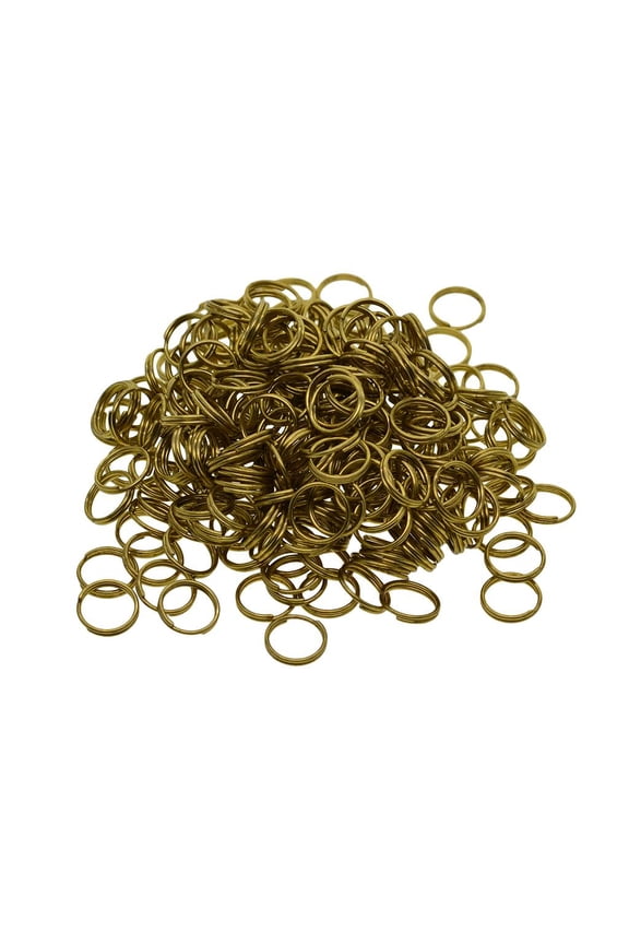 100 Pcs 12 Mm Flat Split Solid Brass bag with chain Charms Clasp