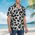 thumbnail image 5 of Daiia Similar To Leopard Print Hawaiian Shirt for Men Gentle Cotton Regular Short Sleeve Casual-Large, 5 of 9