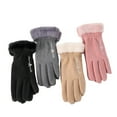 thumbnail image 4 of TERGAYEE Womens Winter Warm Gloves,With Sensitive manipulatescreen Texting Fingers,Fleece Lined Windproof Gloves,Winter Gloves for Women Cold Weather, 4 of 5