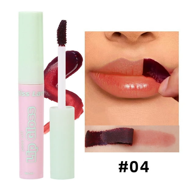 onlyliua Ofertas Del Día Por Tiempo Limitado 6 Colores de Brillo Labial Desprendible de Larga Duración, No Se Decolora, No Mancha, Brillo Labial Desprendible, Brillo Labial Fácil de Colorear