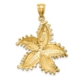 thumbnail image 4 of Diamond2Deal 14K Yellow Gold Starfish Charm Pendant for Women (L- 1.46 in, W- 1.24 in), 4 of 4