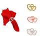 thumbnail image 3 of Zhuge Botón de servilleta con doble aro simple con forma de corazón,anillo de tela para la boca, decoración de escritorio para restaurante, hotel, 6 piezas (oro rosa), 3 of 3