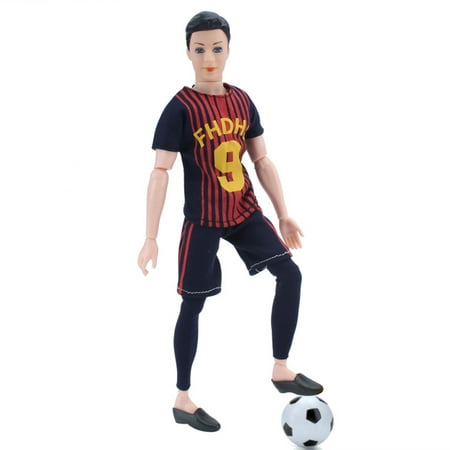 Fashion Male World Cup Footballer Dolls Clothes Doll Accessories Color:Number 18 Height:only clothes without