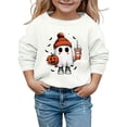 thumbnail image 2 of YDFCWXW Toddler Baby Sweatshirt Boy Girl Crewneck Pullover Sweater Long Sleeve Shirt Clothes (White, 10-11 Years), 2 of 4