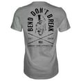 thumbnail image 2 of Combat Iron Bend Don't Break Barbell Skull Men's T-Shirt L / Gray, 2 of 3