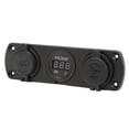 thumbnail image 2 of Lighter Socket, Anti Aging Multiple Protection Dual USB Car Charger 3 In 1  For RV For Marine For Truck, 2 of 8