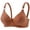 Coffee, variant on Ohufall Sports Bra for Women with Adjustable Strap Bras High Elastic Soft Push Up Fashion Bra