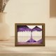 thumbnail image 4 of Imagen de arte de arena decoración de paisajes de arena de Marco de fotos morado Zulema Imagen de arena en movimiento, 4 of 8
