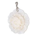thumbnail image 6 of Natural Abalone Shell Pendant Handcrafted 3-Layered Flower Seashell Jewelry Necklace Decoration for Women, Elegant White Blossom Dress Accessories, 10.0 x 7.0 in / 25.4 x 17.8 cm, 6 of 9